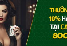 THƯỞNG NẠP LẠI 10% HÀNG NGÀY TẠI CASINO ĐẾN 800,000Đ