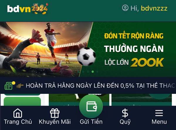 Gửi tiền bdvn