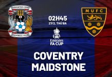 Nhận định bóng đá dự đoán Coventry vs Maidstone FA Cup hôm nay