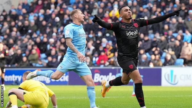 Coventry City 1-2 West Bromwich Albion: Baggies win to end bad run - BBC  Sport