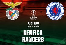 Nhận định bóng đá Benfica vs Rangers Europa League hôm nay