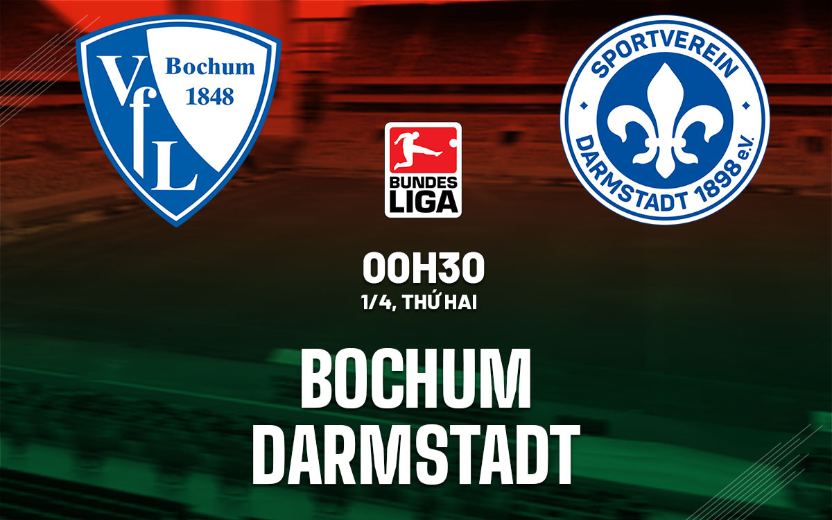 Nhận định bóng đá Bochum vs Darmstadt VĐQG Đức hôm nay