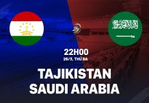 Nhận định bóng đá Tajikistan vs Saudi Arabia vòng loại World Cup