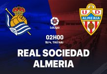 Nhận định bóng đá dự đoán Sociedad vs Almeria La Liga hôm nay