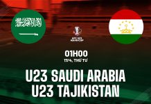 Nhận định bóng đá U23 Saudi Arabia vs U23 Tajikistan hôm nay