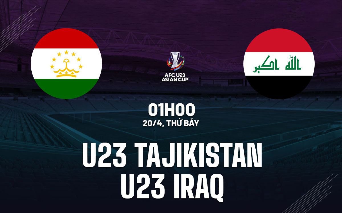 Nhận định bóng đá U23 Tajikistan vs U23 Iraq Asian Cup hôm nay