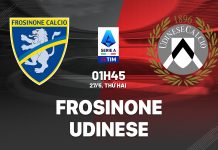 Nhận định bóng đá Frosinone vs Udinese VĐQG Italia hôm nay