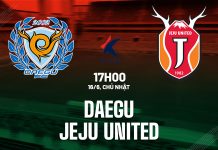 Nhận định bóng đá Daegu vs Jeju United VĐQG Hàn Quốc hôm nay