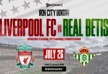 Liverpool FC vs. Real Betis Balompié - Acrisure Stadium in Pittsburgh, PA