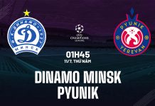 Nhận định bóng đá Dinamo Minsk vs Pyunik Champions League