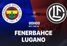 Nhận định bóng đá Fenerbahce vs Lugano Cúp C1 hôm nay