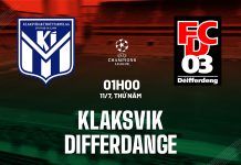 Nhận định bóng đá Klaksvik vs Differdange Cúp C1 hôm nay