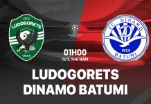 Nhận định bóng đá Ludogorets vs Dinamo Batumi C1 hôm nay