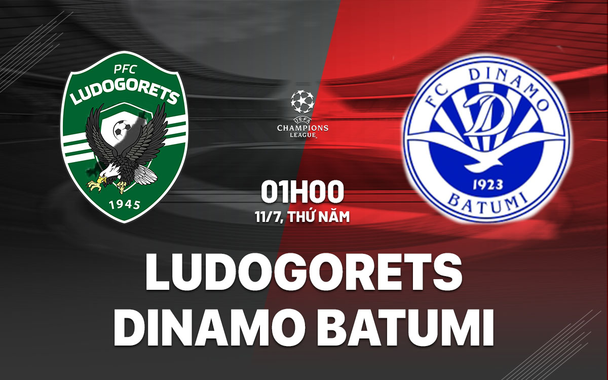 Nhận định bóng đá Ludogorets vs Dinamo Batumi C1 hôm nay