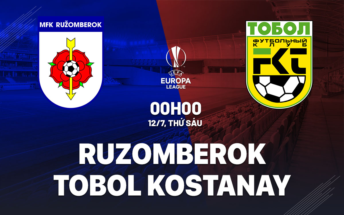 Nhận định bóng đá Ruzomberok vs Tobol Kostanay cúp C2 hôm nay