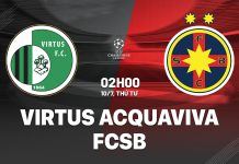 Nhận định bóng đá Virtus vs FCSB Champions League hôm nay