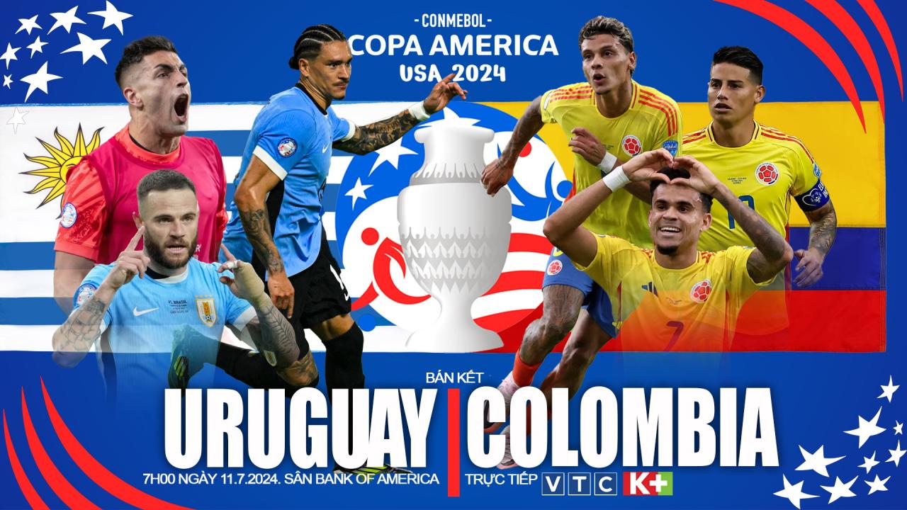 Nhận định bóng đá Uruguay vs Colombia (07h00, 11/7), bán kết Copa America  2024