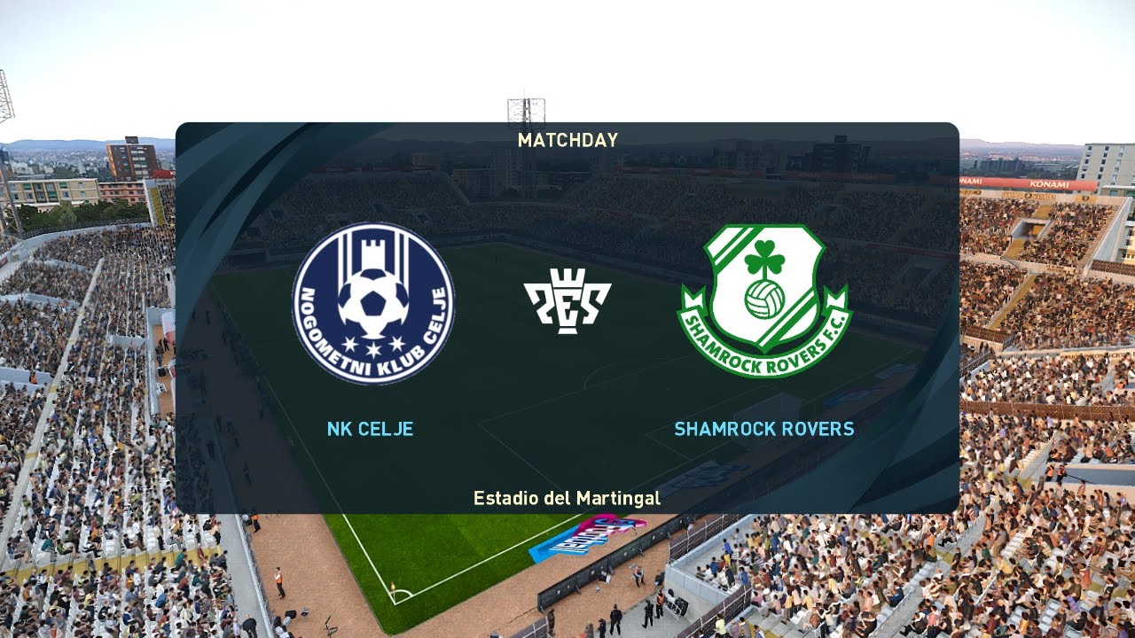 NK Celje vs Shamrock Rovers (08/08/2024) UEFA Europa League PES 2021