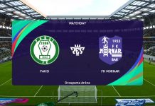 Paksi FC vs FK Mornar Bar (07/08/2024) UEFA Europa Conference League PES  2021