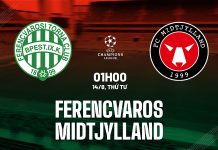 Nhận định bóng đá Ferencvarosi vs Midtjylland cúp C1 hôm nay