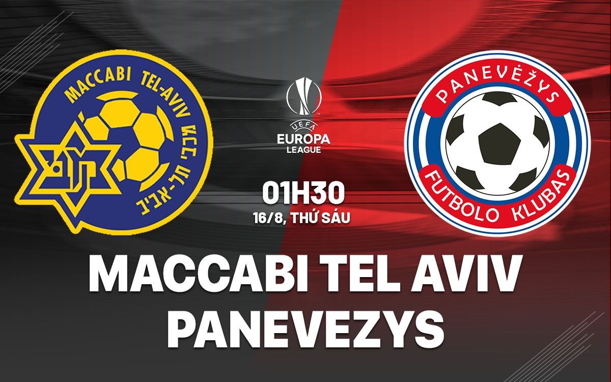 Nhận định bóng đá Maccabi Tel Aviv vs Panevezys Cúp C2 hôm nay