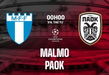 Nhận định bóng đá Malmo vs PAOK Champions League hôm nay