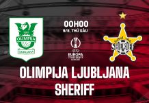 Nhận định bóng đá Olimpija Ljubljana vs Sheriff C3 hôm nay