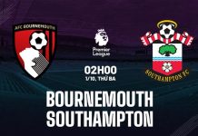 Nhận định Bournemouth vs Southampton (02h00 ngày 1/10)