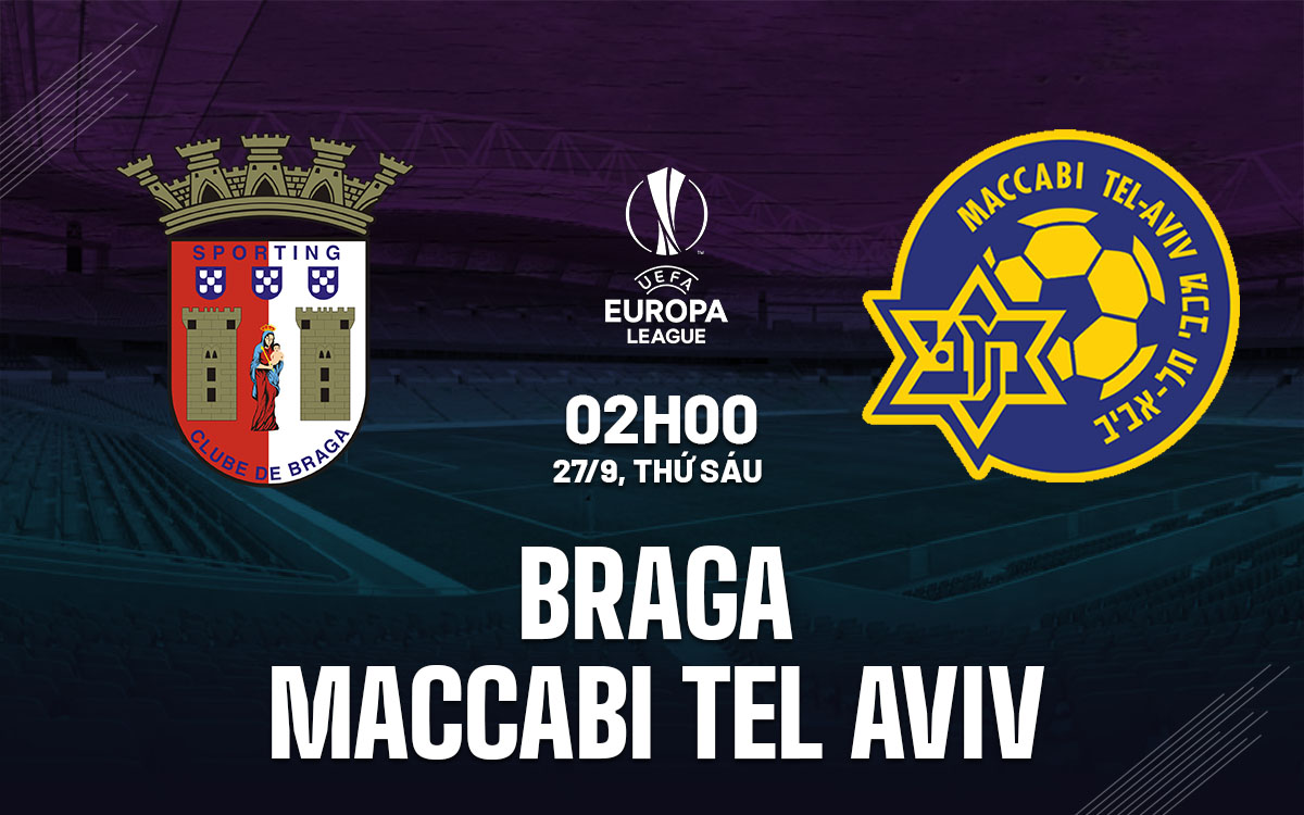 Nhận định bóng đá Braga vs Maccabi Tel Aviv C2 hôm nay