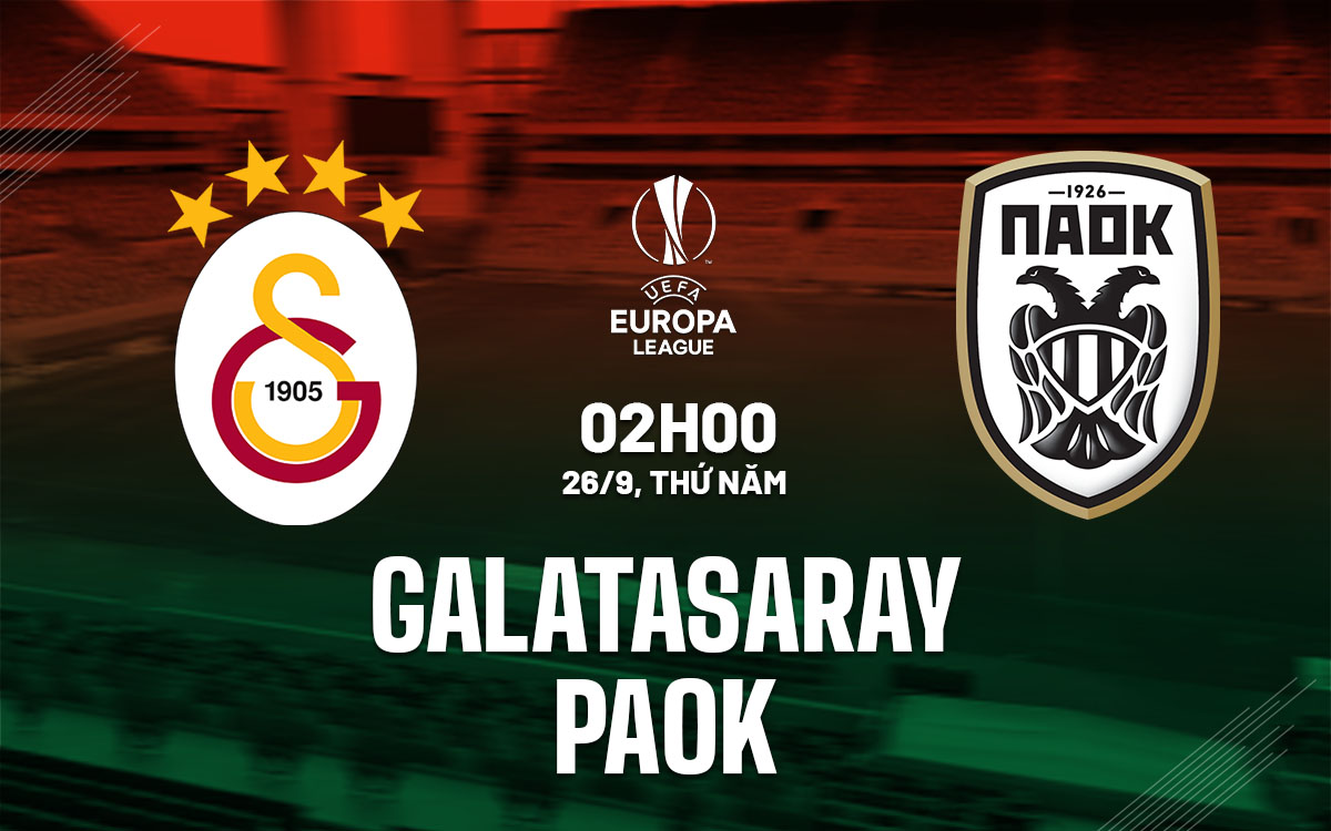 Nhận định bóng đá Galatasaray vs PAOK Europa League đêm nay