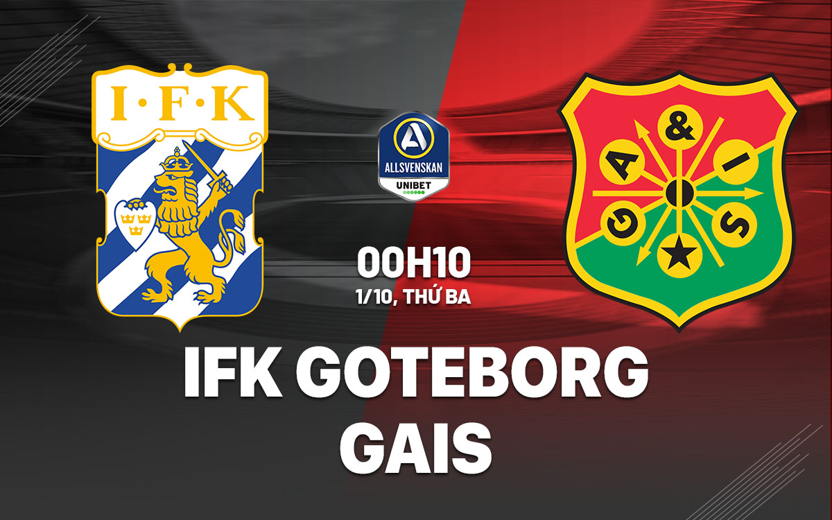 Nhận định bóng đá IFK Goteborg vs GAIS VĐQG Thụy Điển 2024