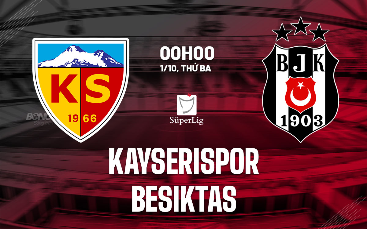 Nhận định bóng đá Kayserispor vs Besiktas VĐQG Thổ Nhĩ Kỳ