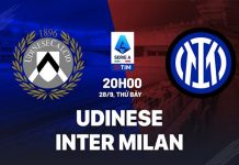 Nhận định bóng đá Udinese vs Inter Milan VĐQG Italia hôm nay