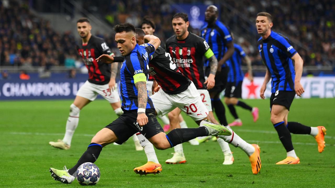 Inter Milan 1-0 AC Milan (3-0 agg): Lautaro Martinez's second-half strike secures Champions League final spot | Football News | Sky Sports