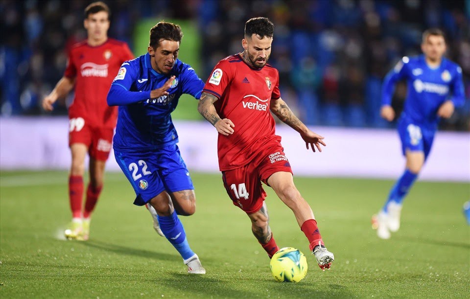 Getafe vs Osasuna, 21h15 ngày 05/10