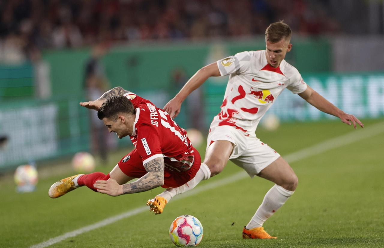 Holders Leipzig thrash Freiburg 5-1 to reach German Cup final | Reuters