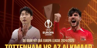 Dự đoán kết quả Tottenham vs AZ Alkmaar Europa League 2024/2025