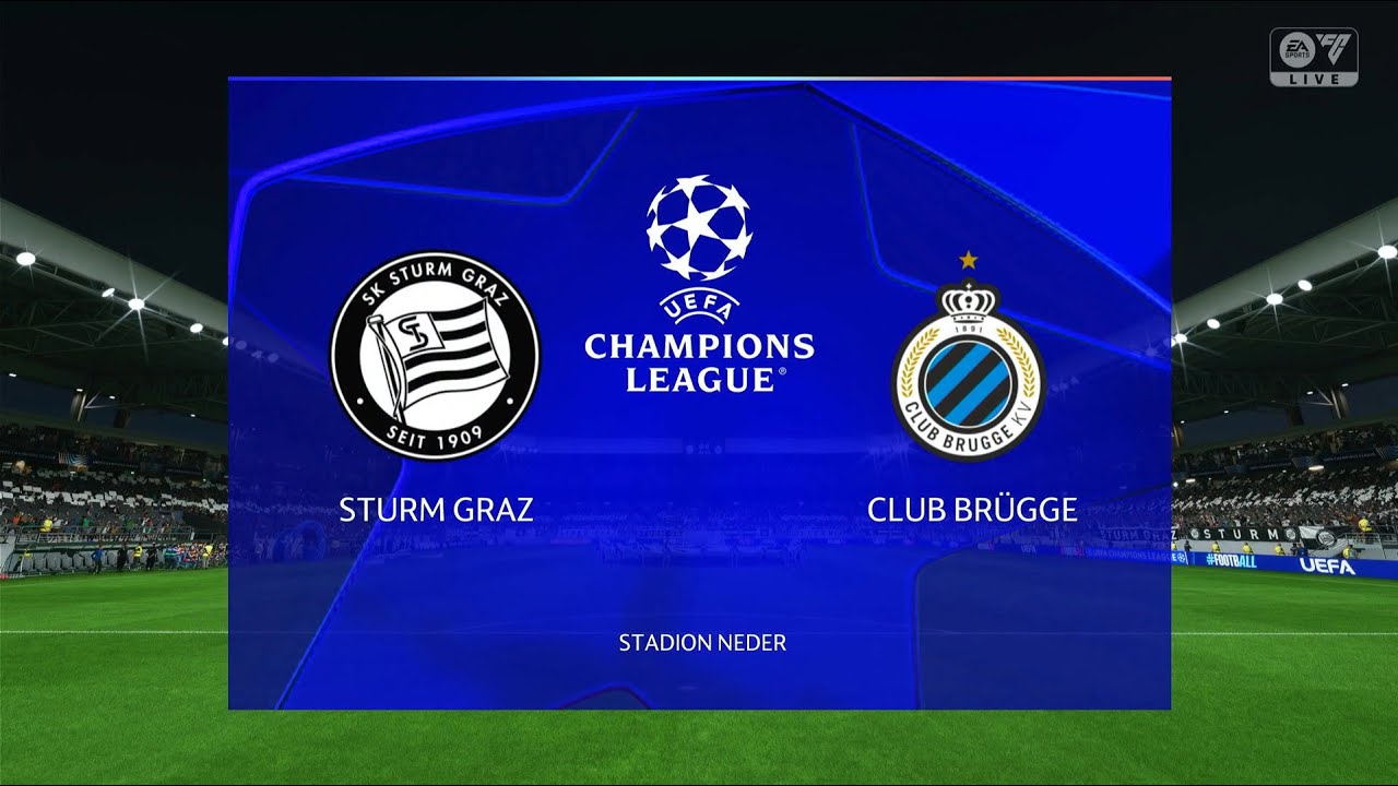 EA Sports FC 25 | Sturm Graz vs Club Brugge - UEFA Champions League |  Gameplay PS5