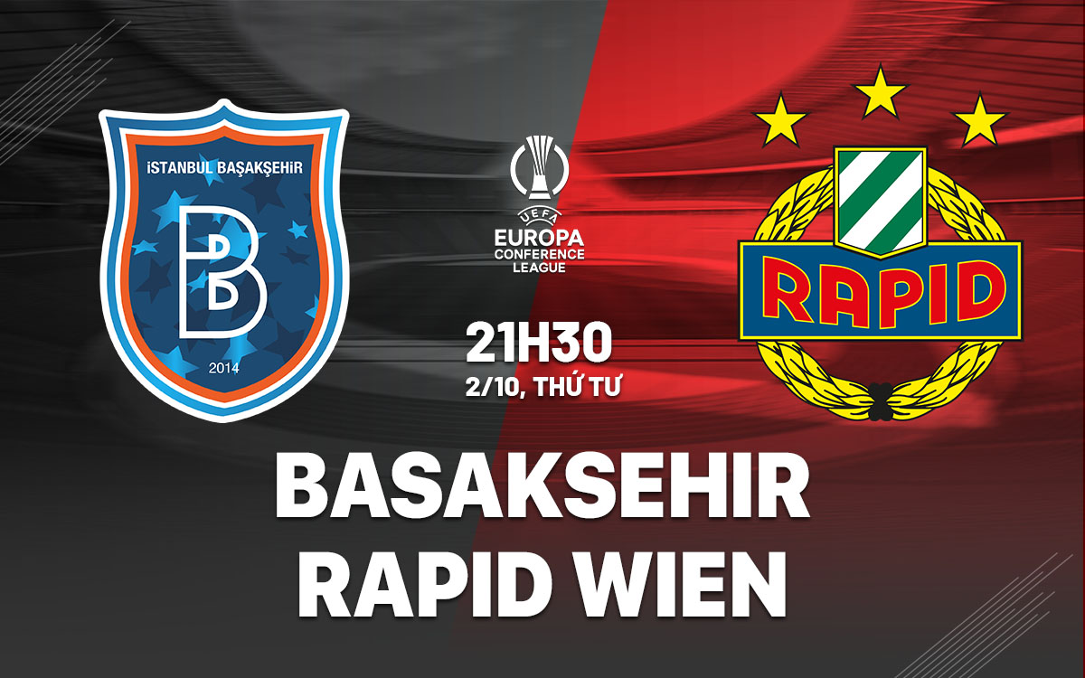 Nhận định bóng đá Basaksehir vs Rapid Wien Cúp C3 hôm nay