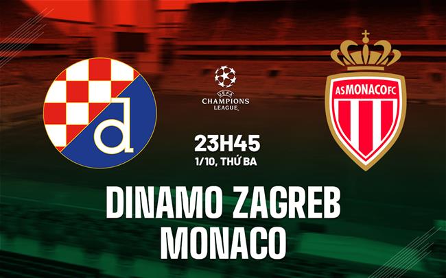 Nhận định bóng đá Dinamo Zagreb vs Monaco Cúp C1 đêm nay