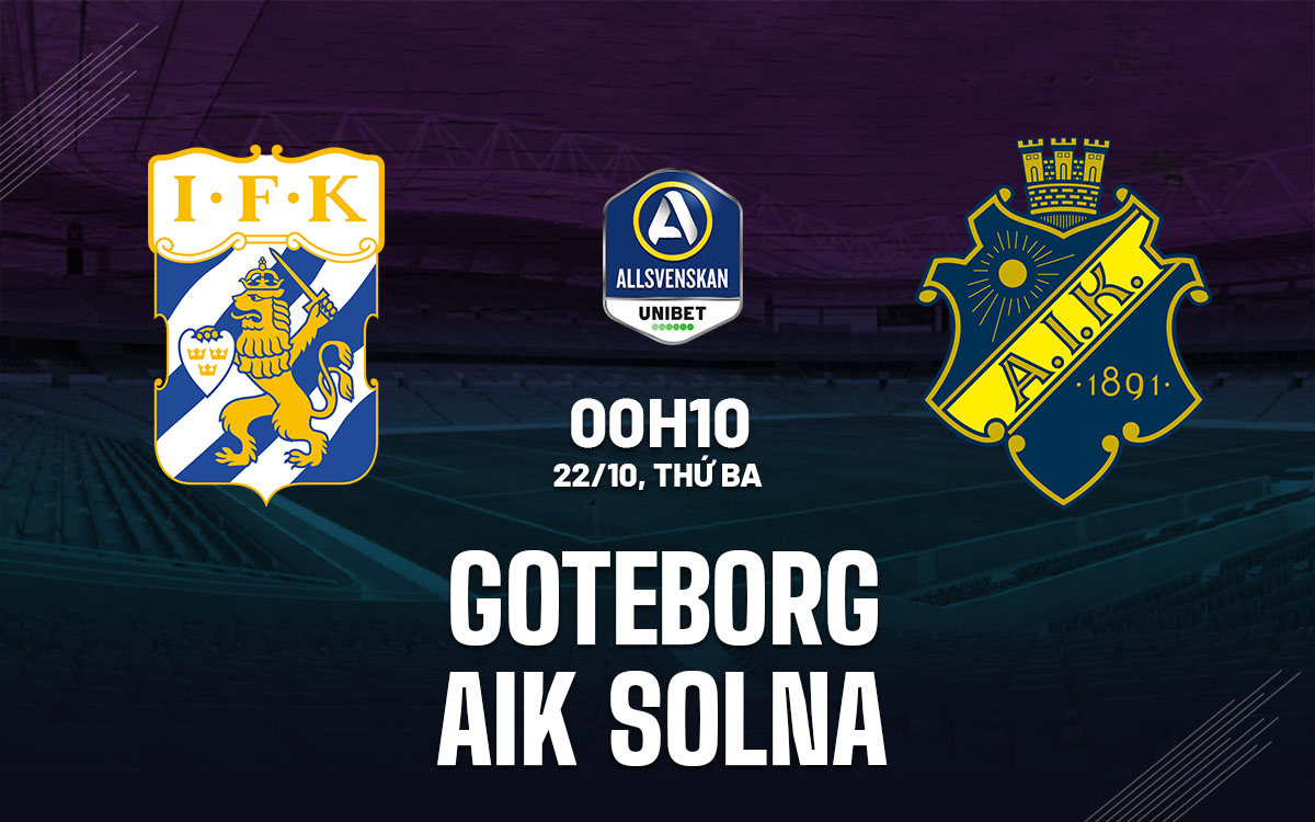 Nhận định bóng đá Goteborg vs AIK Solna VĐQG Thụy Điển