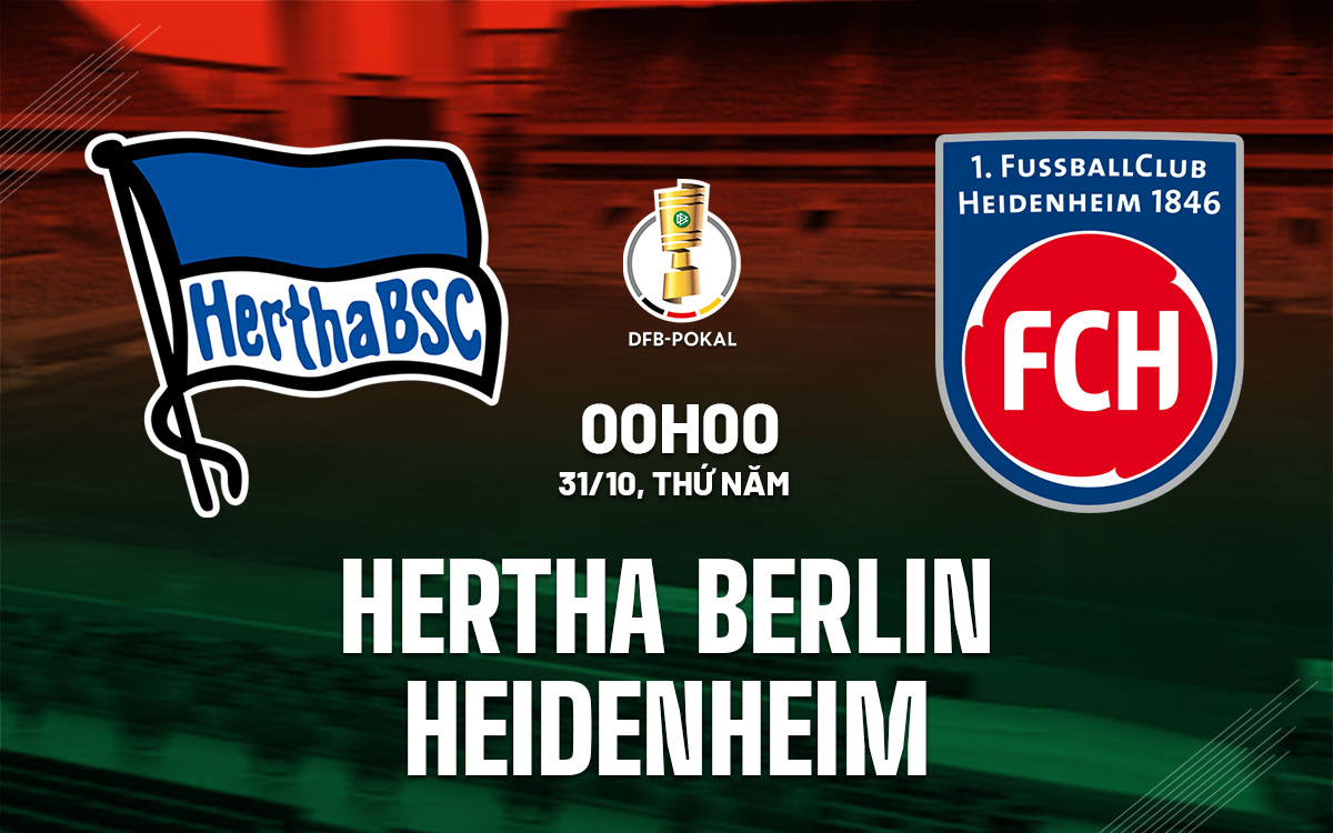 Nhận định bóng đá Hertha Berlin vs Heidenheim Cúp QG Đức