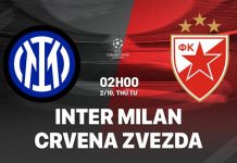 Nhận định bóng đá Inter Milan vs Crvena Zvezda Cúp C1 hôm nay