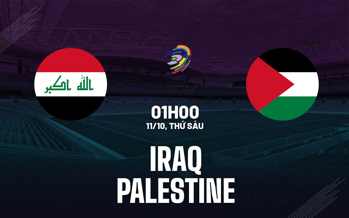 Nhận định bóng đá Iraq vs Palestine Vòng loại World Cup