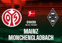 Nhận định Mainz vs Monchengladbach (01h30 ngày 26/10)