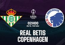 Nhận định bóng đá Real Betis vs Copenhagen Cúp C3 hôm nay