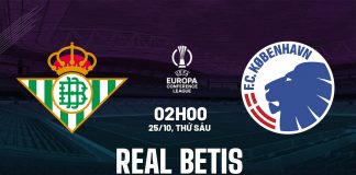 Nhận định bóng đá Real Betis vs Copenhagen Cúp C3 hôm nay