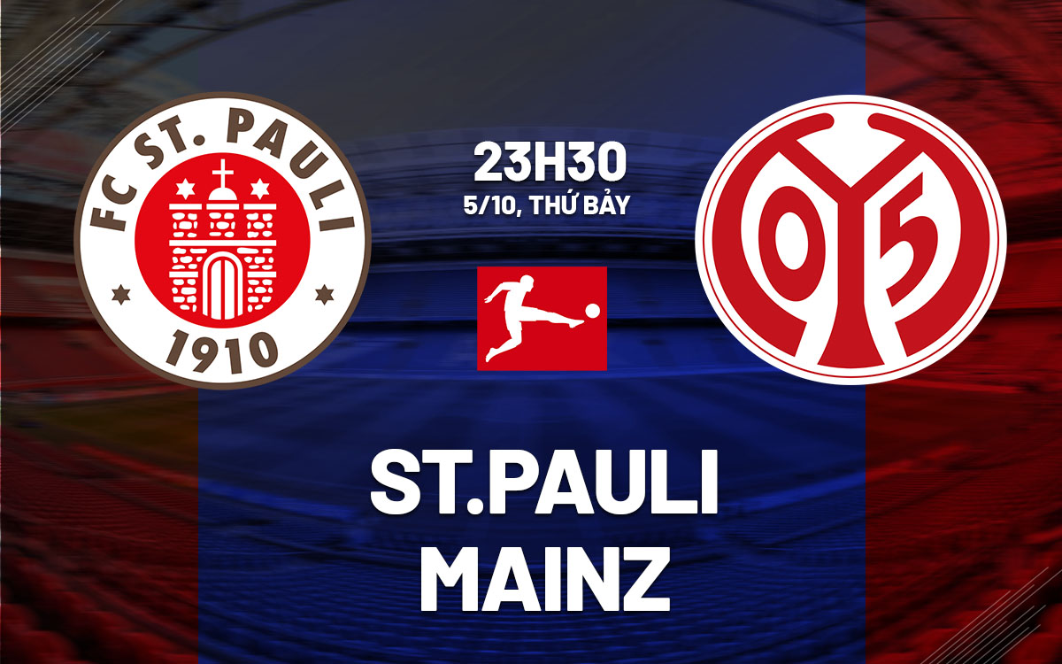 Nhận định bóng đá St.Pauli vs Mainz VĐQG Đức hôm nay