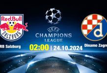 Nhận định, trực tiếp RB Salzburg vs Dinamo Zagreb, Cúp C1 Châu Âu, 02h00  hôm nay 24/10/2024