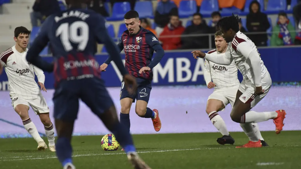 El uno a uno del empate de la SD Huesca con el Albacete (1-1)